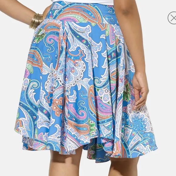 💠LAUREN RALPH LAUREN💠RUFFLED PAISLEY SKIRT💠 - Picture 2 of 9